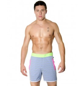 St. Lucia Swim Shorts, Royal Stripe